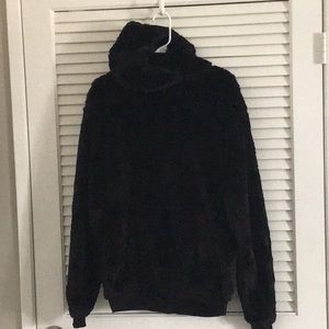Faux fur hoodie
